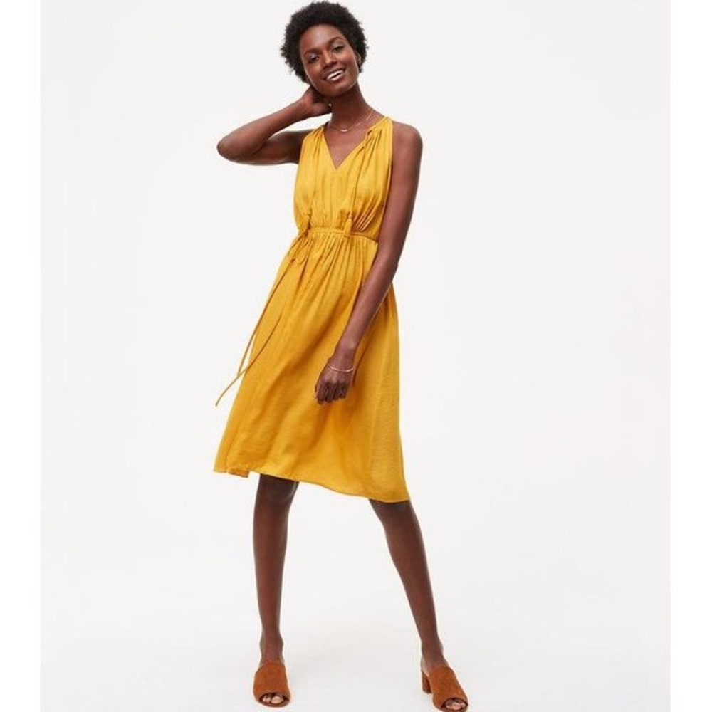 LOFT Mustard Yellow Dress